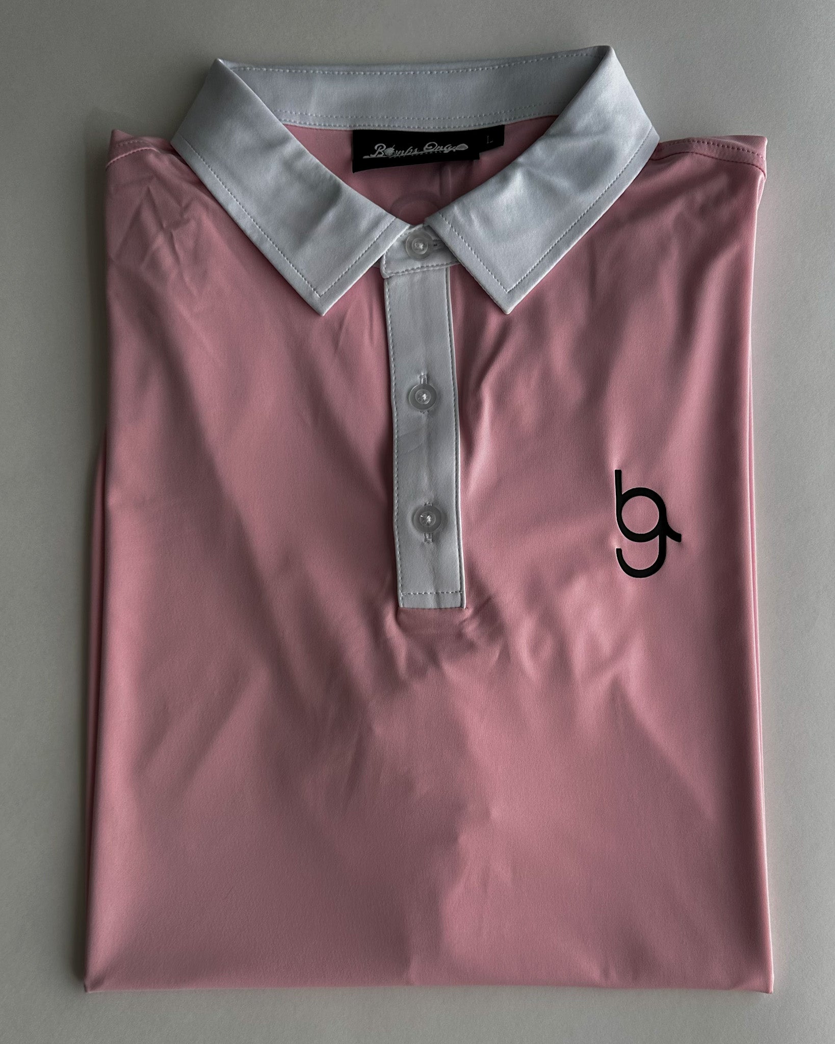 Bombs Only Vintage Pink Golf Polo