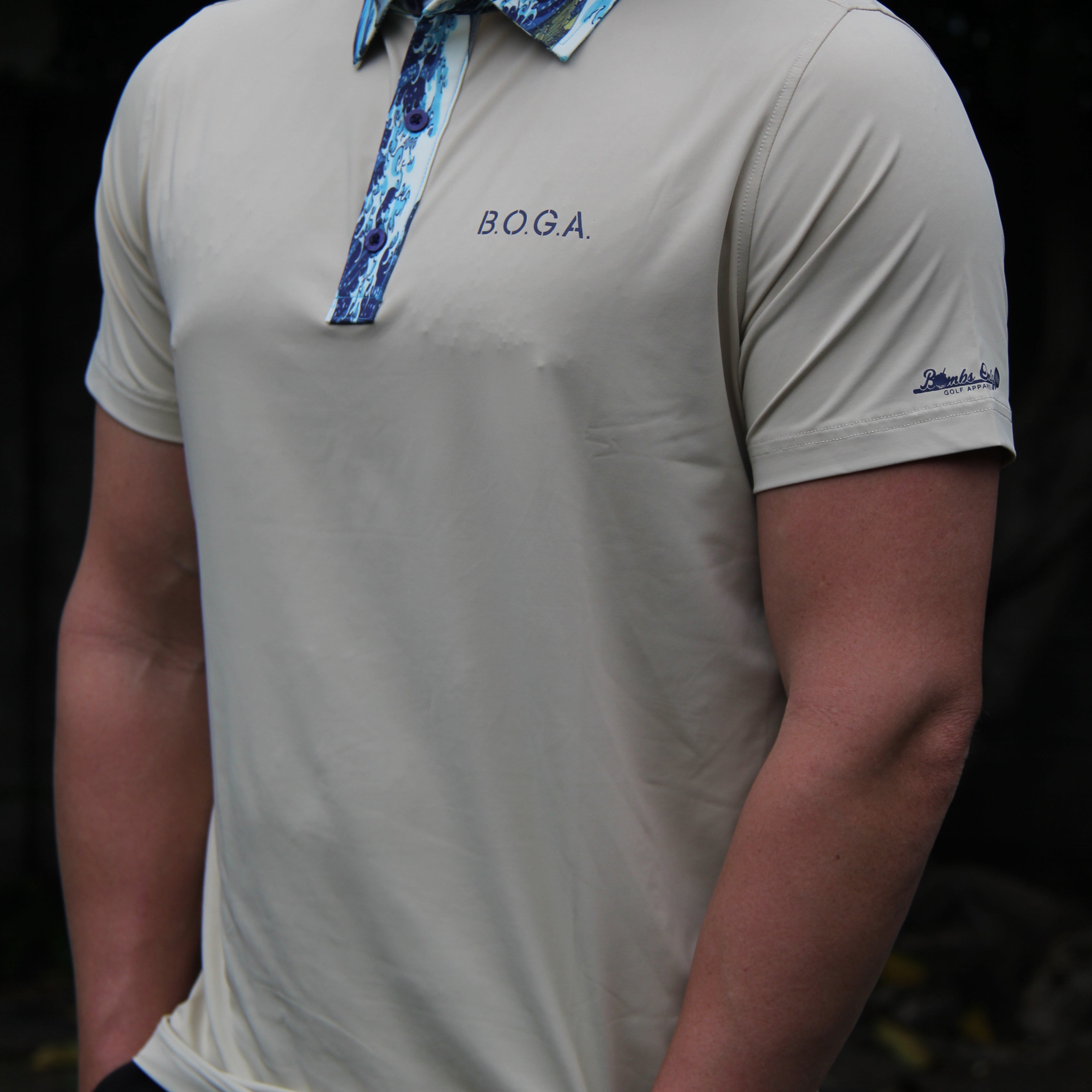 Bombs Only Golf Apparel "Hokusai" Golf Polo