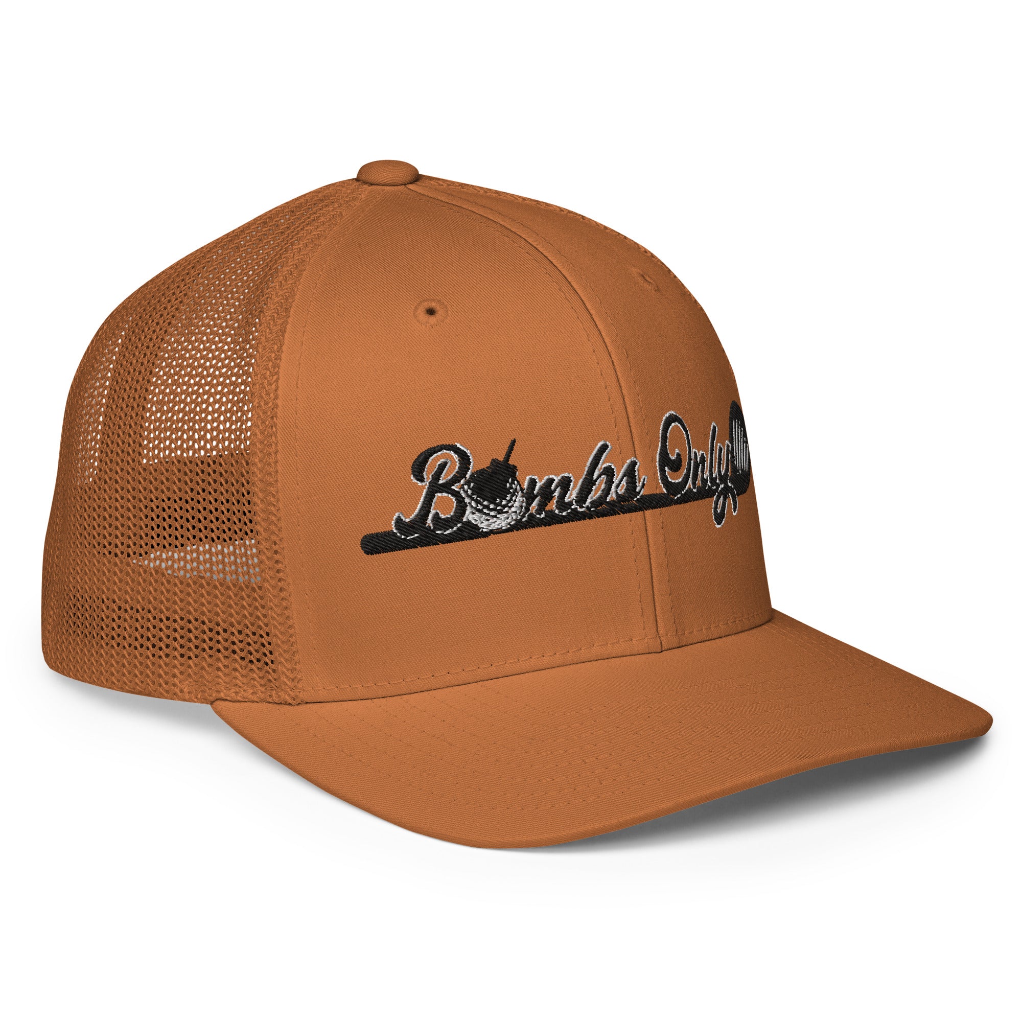 Bombs Only Golf Apparel - Closed-Back - Mid Profile Mesh Back Trucker Hat