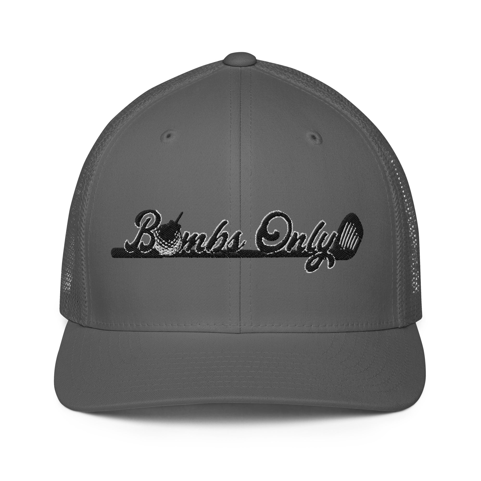 Bombs Only Golf Apparel - Closed-Back - Mid Profile Mesh Back Trucker Hat