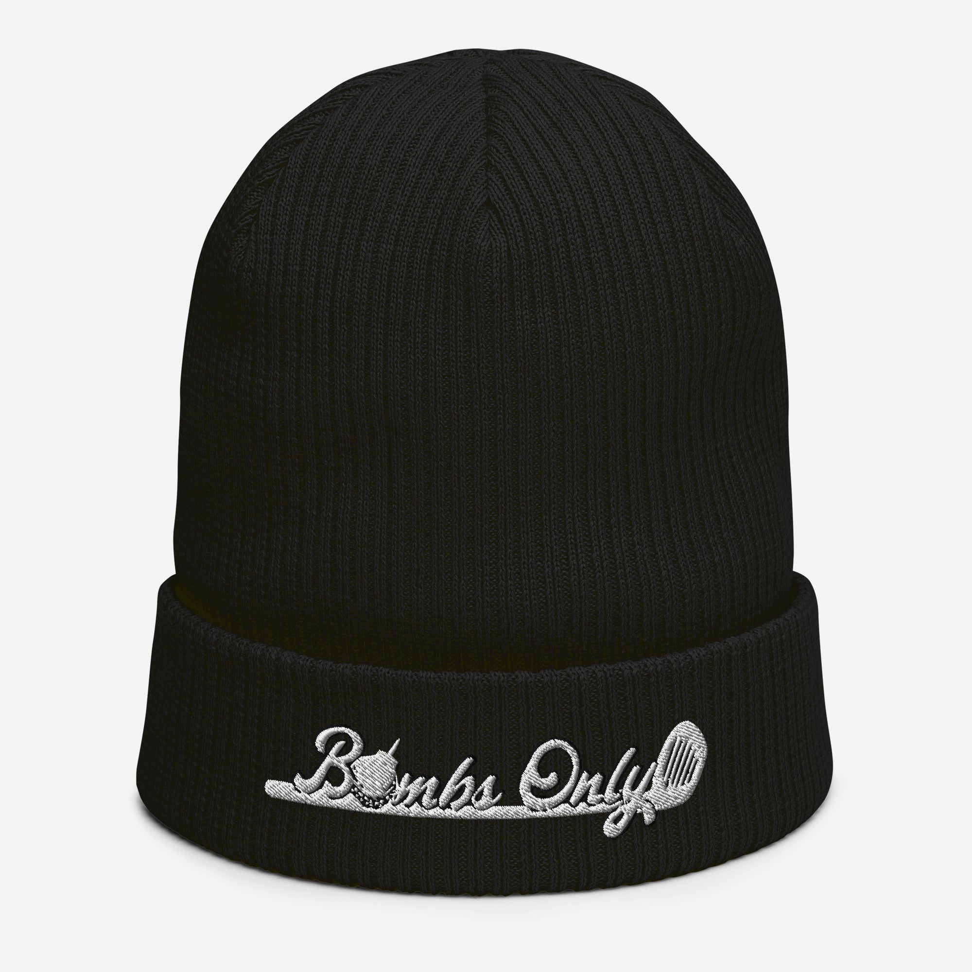 Bombs Only Golf Apparel Organic ribbed beanie